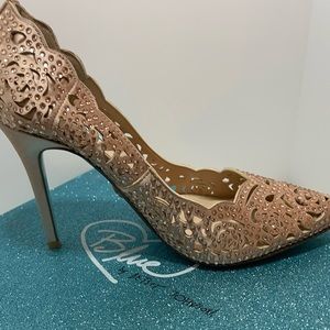 Brand new, never worn Blue by Betsey Johnson Sparkle Heels. Perfect for NYE!
